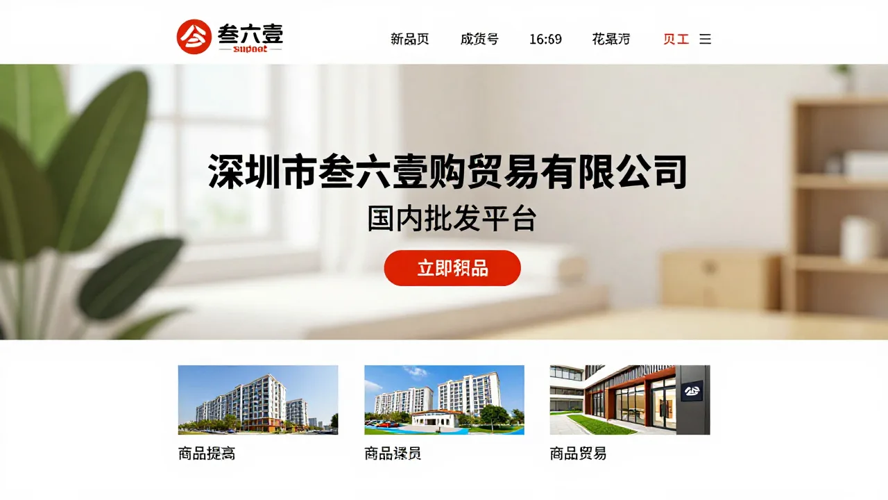 深圳市叁六壹购贸易有限公司 首页主视觉